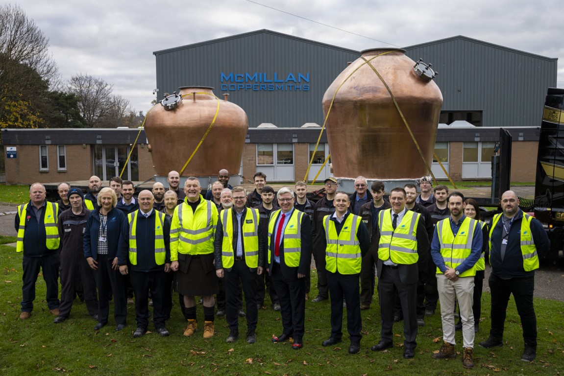 Milestone Achieved in Ardgowan Distillery Project: Copper Stills Delivered